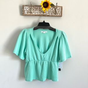 O’NEILL WOMENS WESLIN TOP-Pool Blue Color-Size Small